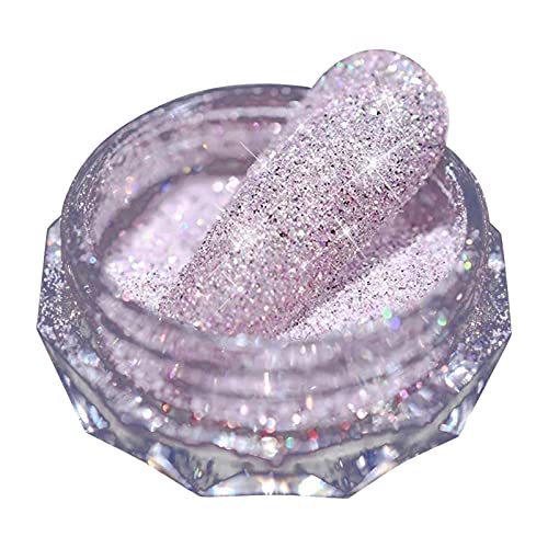 AKwell Nail Art Crystal Diamond Nail Powder Sugar Effect Nail Decoration Powder Chrome Gilt Shiny Nail Powder Nail Art Decoration Nail Art Jewelry Nail Glitter Sequins Nail Glitter Powder, One Size
