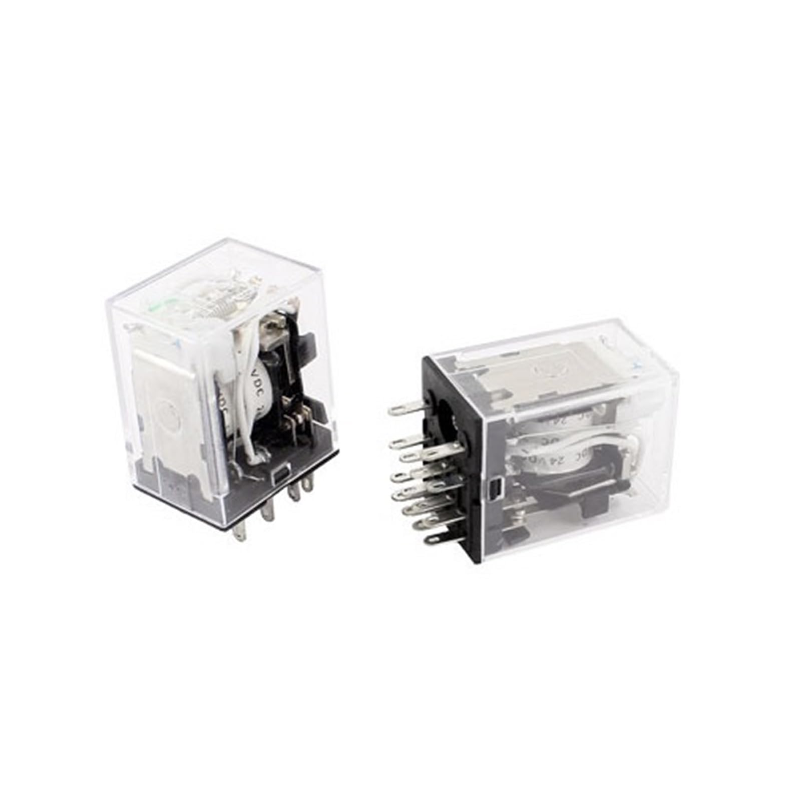 Relé 4PDT HH54PL 24V con bobina eficiente y diagnóstico visual LED 4