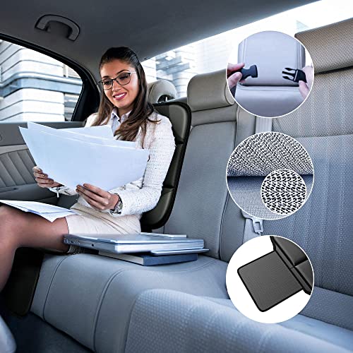 Car Seat Protector, Mho+All 2 Pack Auto Car Seat Protectors For Child Baby Car Seats - Large Carseat Sit Savers Mat With Waterproof 600D Fabric & 2 Storage Pockets, Crash Test Approved #TOP4