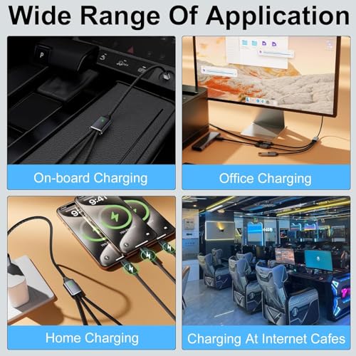 Image of Tobo USB C Splitter 1 in 3 Out with Type A Male to Type C Female Adapter, USB C 1 Male to 3 Female Y Splitter Extension Charging Cable for Tablet, Hard Drive, etc (TD-1608CC)