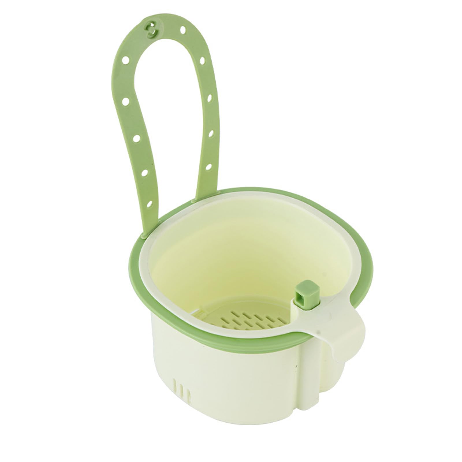 WGBOSMG Multipurpose Sink Mounted Strainer Basket with Tilted Side for Efficient Draining of Food Fruits and Vegetable Residues Kitchen Sink Accessories