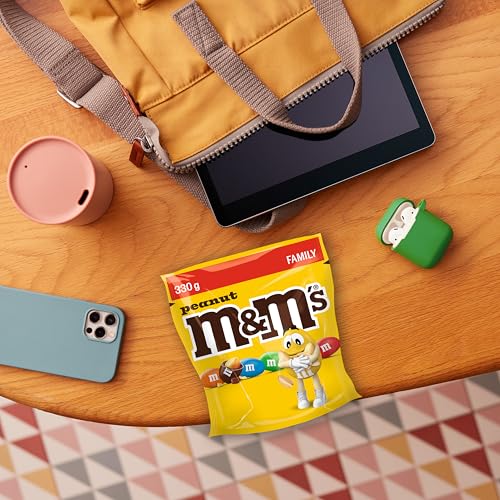 M&M'S Peanut Schokolinsen Erdnuss, Schokolade Beutel Halloween 330g – Ansicht 4