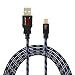 Mini-USB Cable, EZOPower 10 feet Mini-USB 5-Pin Tangled Free USB Data Cable for Canon Powershot/Sony/Nikon UC-E4 Replacement Digital Camera DSLR - Black/Blue