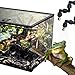 Eadabok Reptile Terrariums Misting Accessories kit, 2PCS Adjustable Reptile Mister Nozzles, with 16ft 1/4 inch Tube, Black
