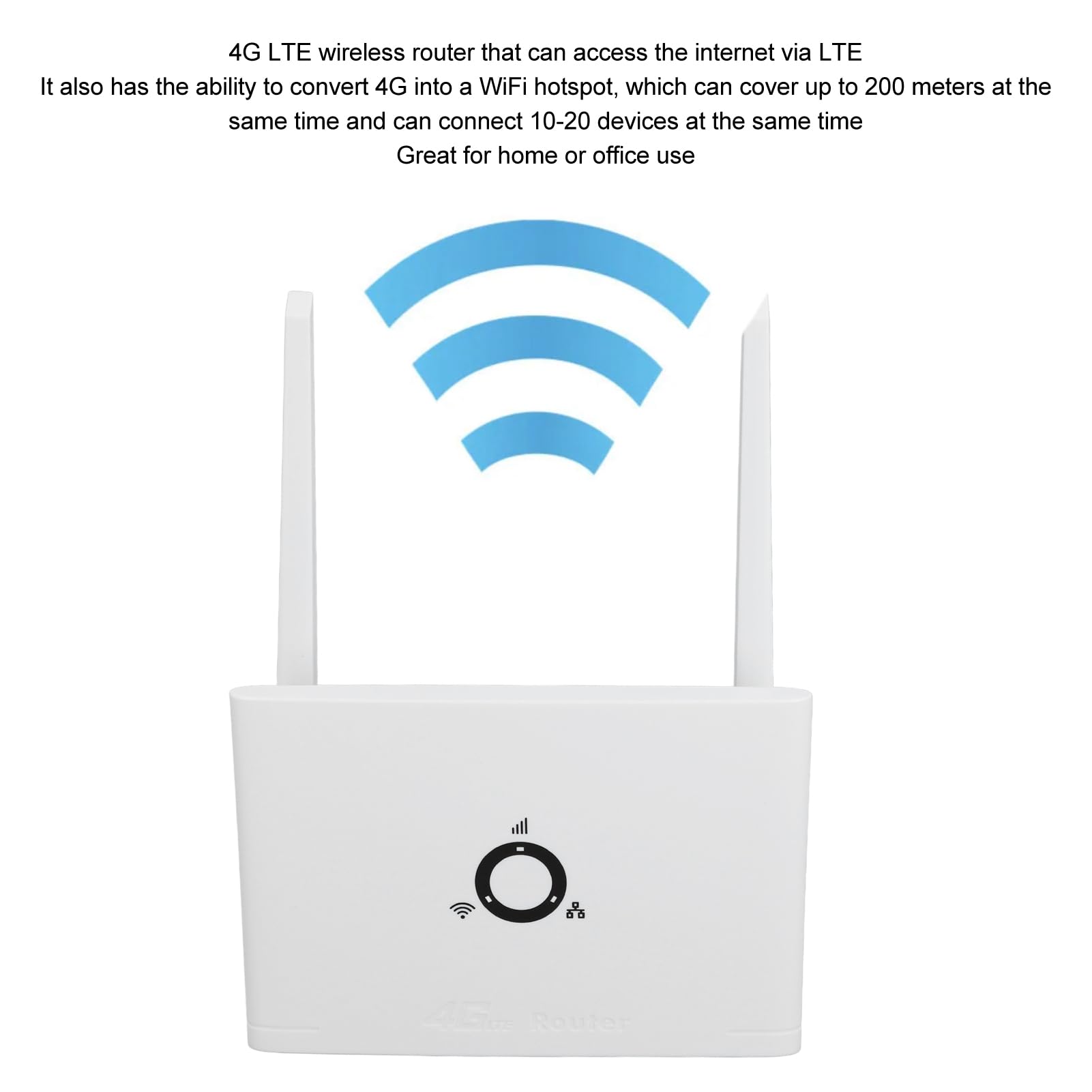 Router Komórkowy, Przenośny 4G Odblokowany Podróżny WiFi MiFI, Mobilny Hotspot o Szybkości 150 Mb/s, Połączenie z Maksymalnie 20 Urządzeniami, Bateria 2100 MAh do (Standardowa