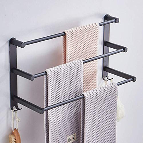 Porte-serviettes sans perçage LNNSHX anti-rouille pour fixer sans abîmer le carrelage