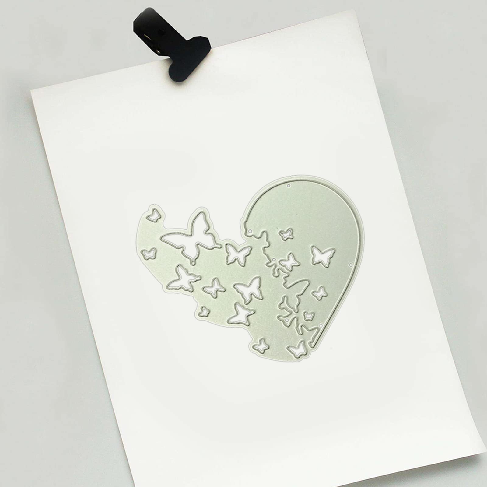 Pocoiau Cuore Per Farfalla Metallo Fustelle Stencil Scrapbooking Album Timbro Carta Carta Per Biglietti di Auguri Fatti A Mano In Goffratura Decorazione