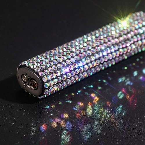 Encendedor de butano delgado con diseño mini de diamantes miniatura 5