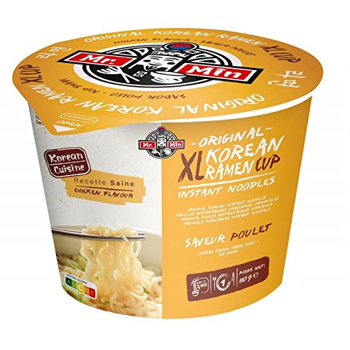 Délice Savoureux XL Cup Poulet de MR MIN - Prêt en 2 min! 110g Plats Cuisinés Micro-Ondes pour une Pause Gourmande Epicerie Salée - Conserves - Le Lot De 6