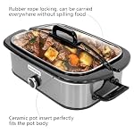 Magnifique 4-Quart Slow Cooker with Casserole Manual Warm Setting - Perfect Kitchen Small Appliance for Family Dinners, Dishwasher Safe Crock, Stainless Steel Magnifique 4 Quart Slow Cooker with Casserole Manual Warm Setting Perfect Kitchen Small Appliance for Family Dinners Dishwasher Safe Crock Stainless Steel