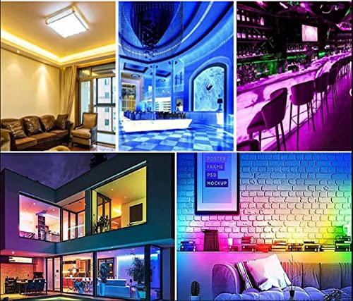 Image of SUYOOULIN LED Strip Lights, SMD 2835 2400 LEDs Light Strips, 66ft /20m 36000LM Flexible AC 110V Waterproof IP44 LED Ribbon Lighting for DIY Christmas Home Indoor Outdoor Decor(Golden)