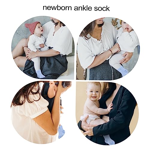 Beaupretty 4pairs Adorable Newborn Socks Gloves Set of Ankle Socks Mittens for Registry Shower Winter Wear3