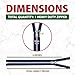 Mandala Crafts 6 Inch Metal Heavy Duty Zippers - #10 Navy Tape Silver Tone Metal Separating Zippers for Sewing Jacket Coat Upholstery