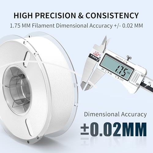 Image of RAMBERY White Black PLA+ 3D Printer Filament Bundle 4KG Toughness Upgraded 1.75MM 3D Printing Filament Fit Most FDM Printers，Black x 2 Spools & White x 2 Spools