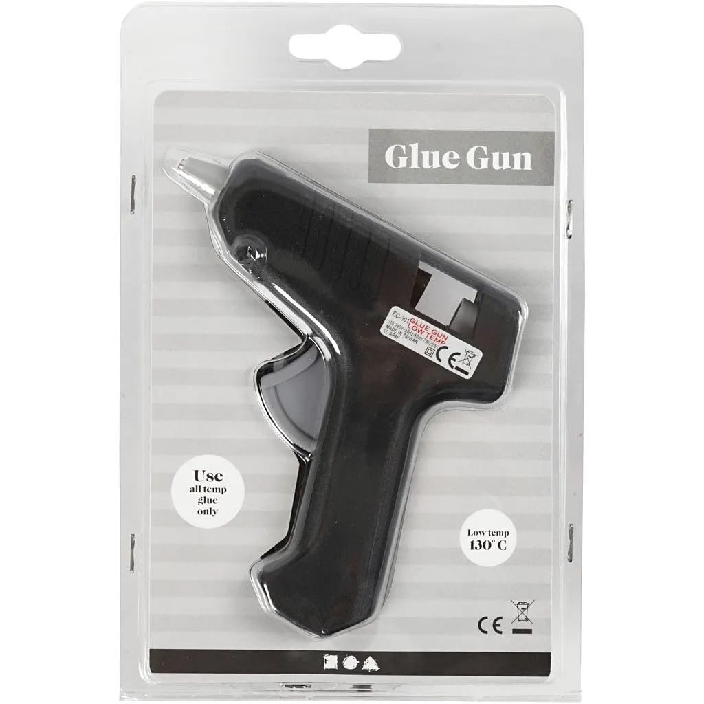 Mini Glue Gun - Low Temperature Glue Gun - 2 x 7mm Glue Sticks Included - 1 Piece
