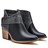 TINSTREE-Womens-Point-Toe-Ankle-Boots-Snakeskin-Button-Down-Cut-Chunky-Stacked-Heel-Bootie-Fashion-Booties-Side-Zip-Runs-SmallPls-Choose-One-Size-Larger
