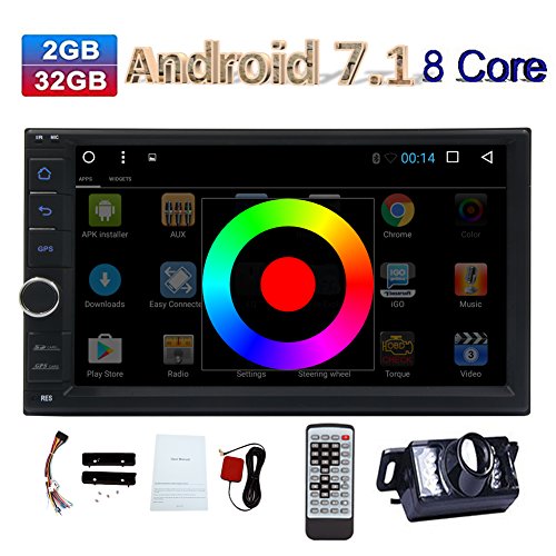Android 9.1 Car Stereo with 7 inch Stereo System Octa Core in Dash