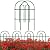 AMAGABELI GARDEN & HOME 25 Panels 24in(H)×35ft(L) Decorative Garden 24 inch high Fences and Borders for Dogs No Dig Metal Fence Panel Garden Edging Border Fence for Animal Barrier Fencing Flower Bed