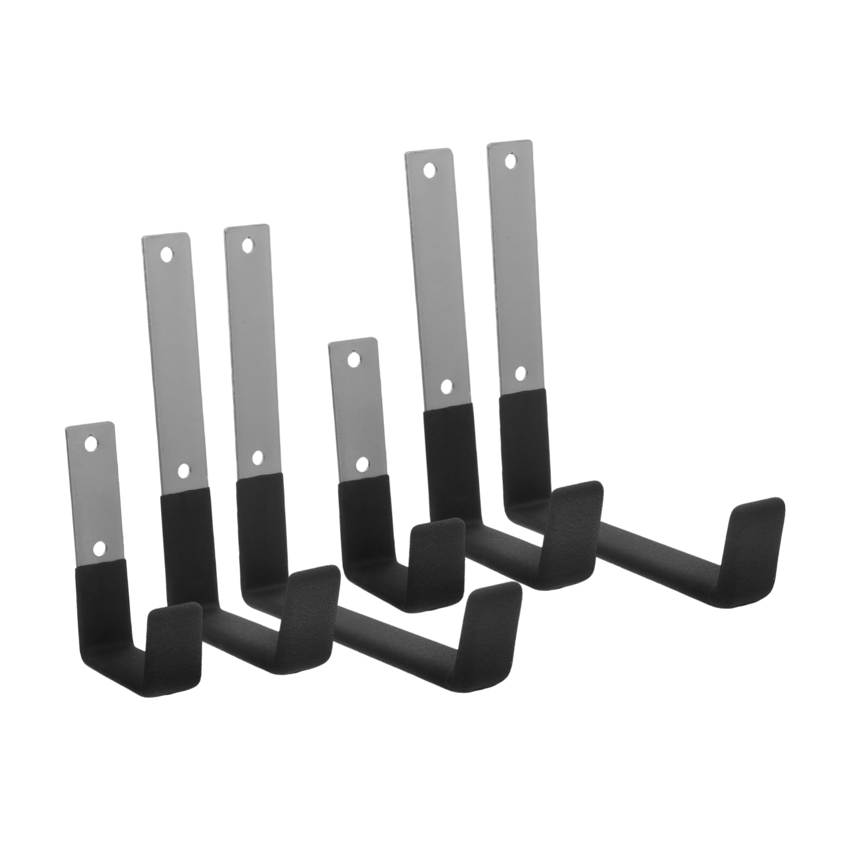 SHINEOFI 6 Pezzi Ganci da Muro per Garage da Resistente con Rivestimento Antiscivolo per Riporre Oggetti Pesanti come Scale Ed Organizzazione e Stile e Garage
