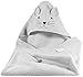 Kindsgut cape de bain bébé en coton éponge, sortie de bain bébé en coton certifié OEKO-TEX®, chat gris