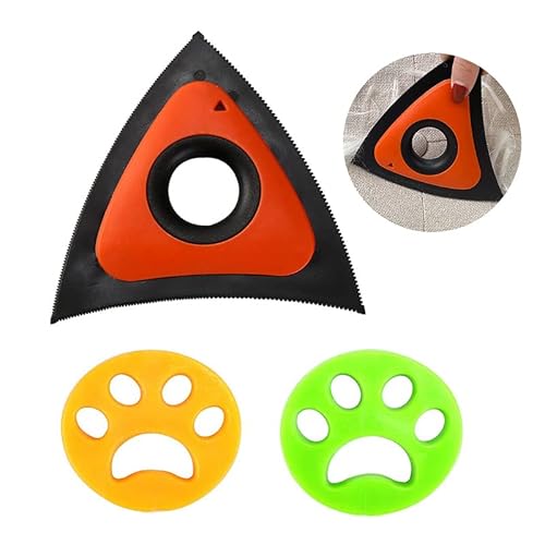 Dokkita Quitapelos para Mascotas, Pet Hair Remover + 2 Lavadoras de Pelo Reutilizables Lavadora, Cepillo para Perros y Gatos, Depilador para el Hogar, Automóvil, Muebles, Alfombras, Ropa, Cama, Sofá Cover