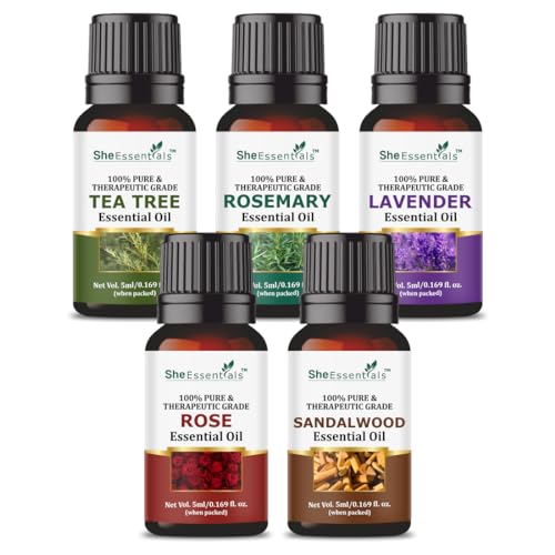 She Essentials Tea Tree, Rosemary, Lavender, Rose & 