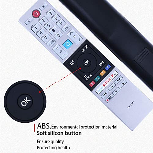 Replacement Remote Control for Toshiba Smart TV Remote Control and Smart 4K Ultra HDR TV, LCD LED TV Remote Control with Netflix and Video Buttons, CT8541 Remote Control