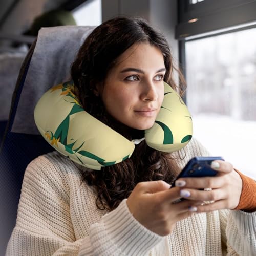 Almohada de Espuma viscoelástica Semicircular para Viaje miniatura 6