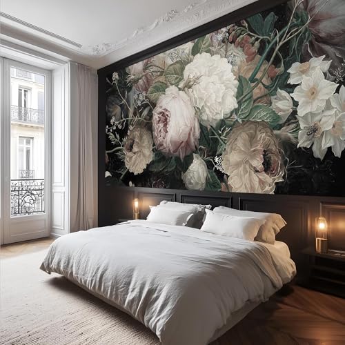Blalkey Floral Forest Wall Murals Peel and Stick Forest murals Removable Waterproof Large Wallpaper for Living Room Bedroom (Color-10, 118×82 inch)