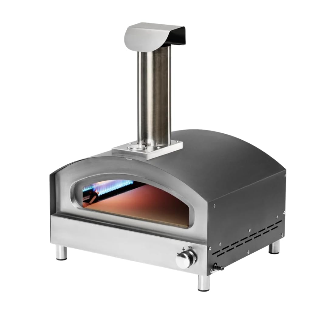 Forno Four à Pizza Gaz 16 avec 4 Ustensiles de Cuisson - Extérieur Balcon Terrasse Jardin