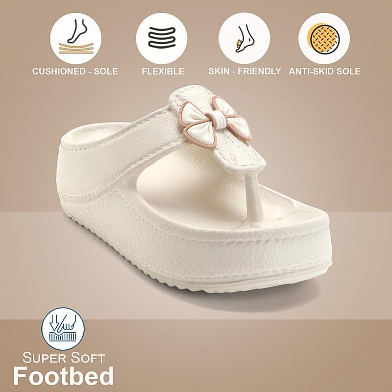 Image of Richmen Women Summer Flip Flop Slippers Casual Pillow EVA Anti-Slip Sole Slide Slipper Indoor Bedroom Sandals for Women's & Girls
