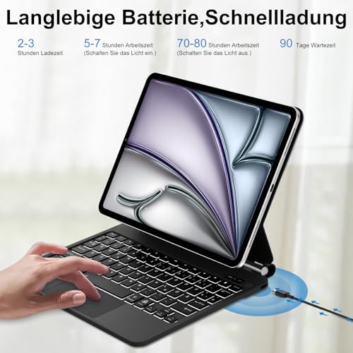 Magic Keyboard for iPad Air 11" M4 2026/M3 2025/M2 2024 Trackpad Tastatur – Ansicht 6