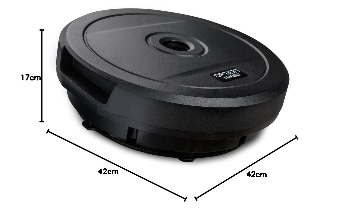 Option DRIVE12RA Reserverad-Aktiv-Subwoofer - 150 Watt RMS, 28cm Subwoofer, 35 Hz - 120 Hz, Auto Turn-On-Funktion