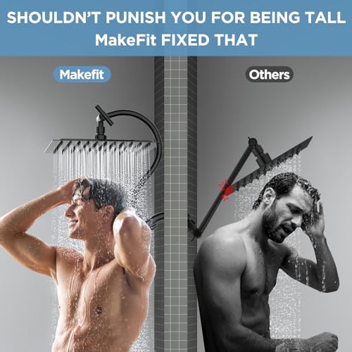 MakeFit All Metal 10" High Pressure Rain Shower Head with Handheld Combo by MakeFit - Used condition - Image 4