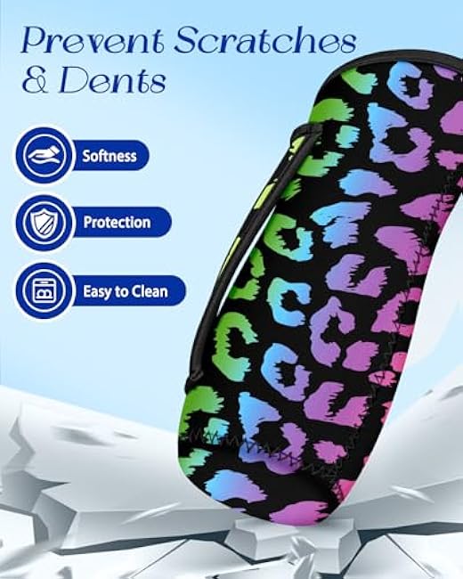 Water Bottle Sleeve for Cirkul 22 oz - 2 Pack Bottles Cover Holder Carrier Bag with Side Handle