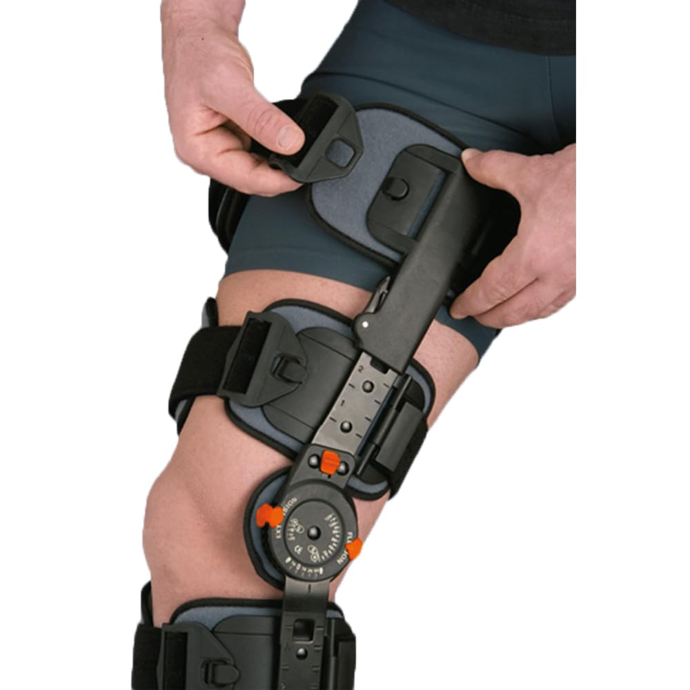 ÓRTESIS DE RODILLA REGULABLE CON BLOQUEO