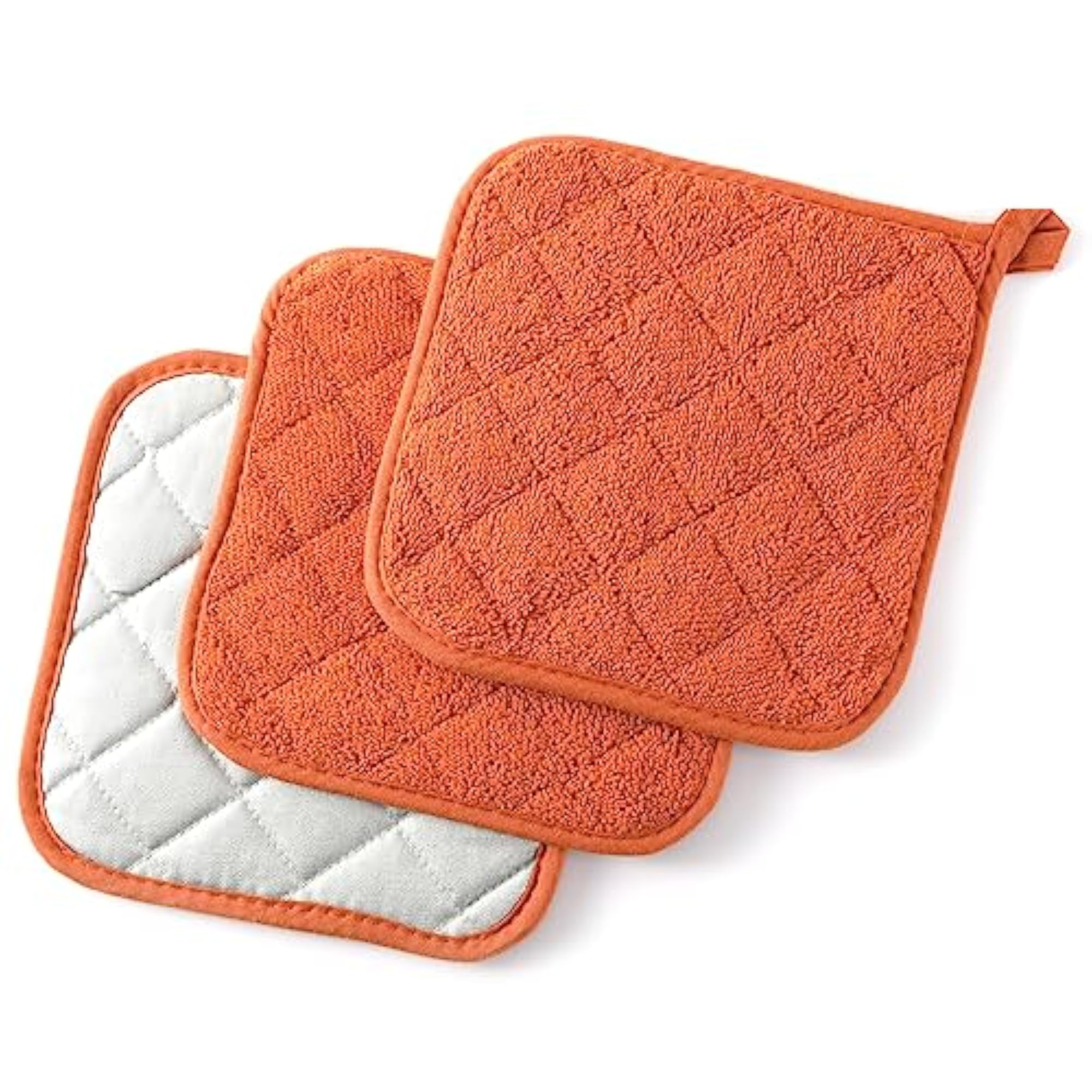 100% Cotton Basic Terry Collection Quilted Pot Holder