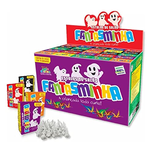 Estalos de Salão Biribinha Fantasminha - 50 x 20 Unidades