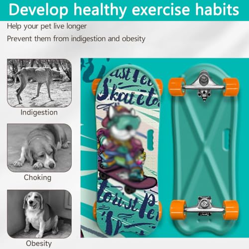 Annesc 25 Inch Pet Skateboard