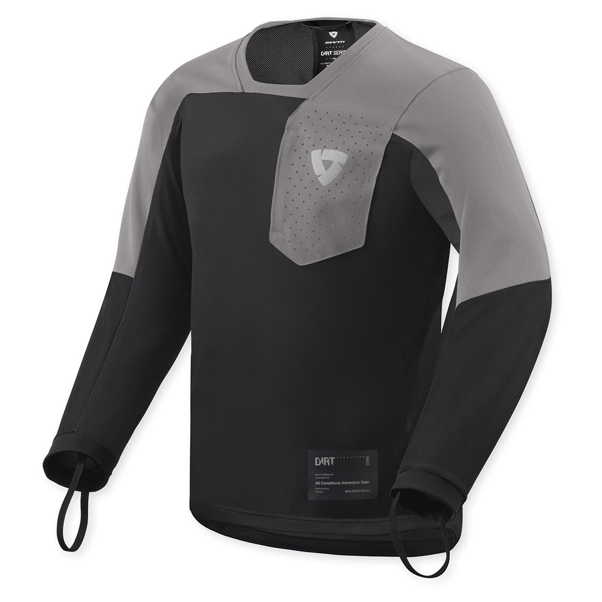 REV'IT! Revit Sierra 2 Maglia da motocross, nero/grigio, S