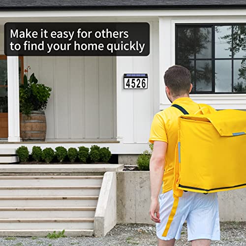 House Numbers Solar Powered, HomLxcIar house Numbers for Outside LED Lighted Address Numbers for House, Address Plaque… - Image 4