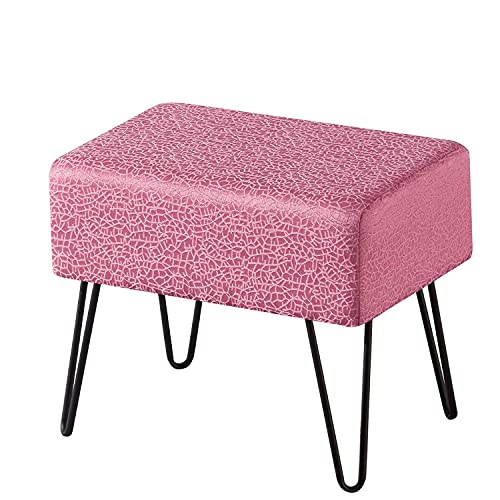 Home Soft Things Green Jacquard Ottoman, 19