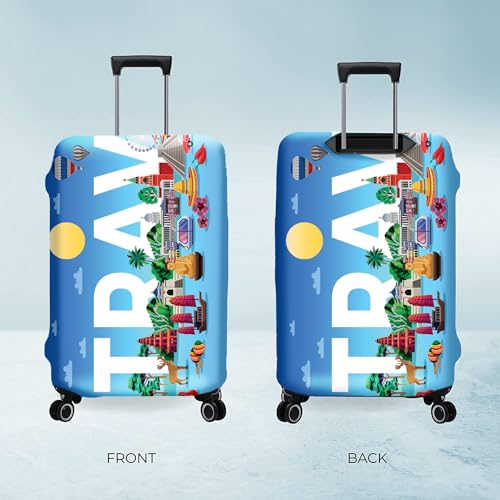 Image of Nasher Miles Polyester Protective Luggage Cover Set of 3 (Small-Medium-Large) - Traval