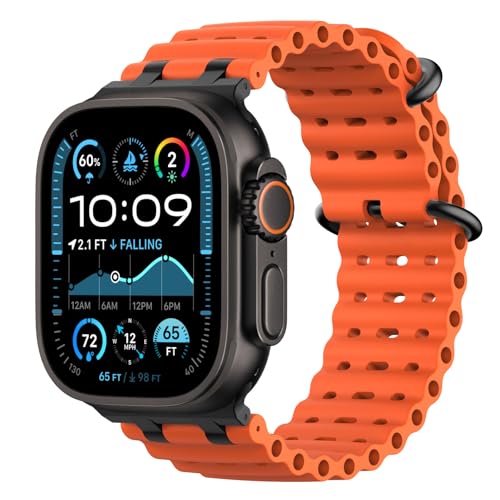 Astorgos Upgraded Ocean Band Compatible with Apple Watch Ultra 3/2/1 49mm,S11/S10 46mm...