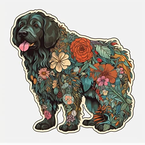 Image of Yoonek Graphics Newfoundland Dog Vinyl Decal Sticker for Car, Laptop, Tumbler, More. #009689-6