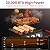 Laudlife 3 Burners Portable Gas Grill, 320 SQ.IN with Collapsible Stand & Side Table, 30000 BTU Propane BBQ Propane Grills with Slide-out Grease Box, Cooking Area for Camping, Tailgating & Backyard
