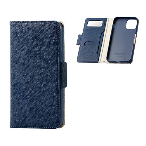 最安値 エレコム Iphone 11 Pro 5 8インチ アイフォン ケース 手帳型 ミラー付き Icカード シンプル マグネット 耐衝撃 Tpu ネイビーの価格比較