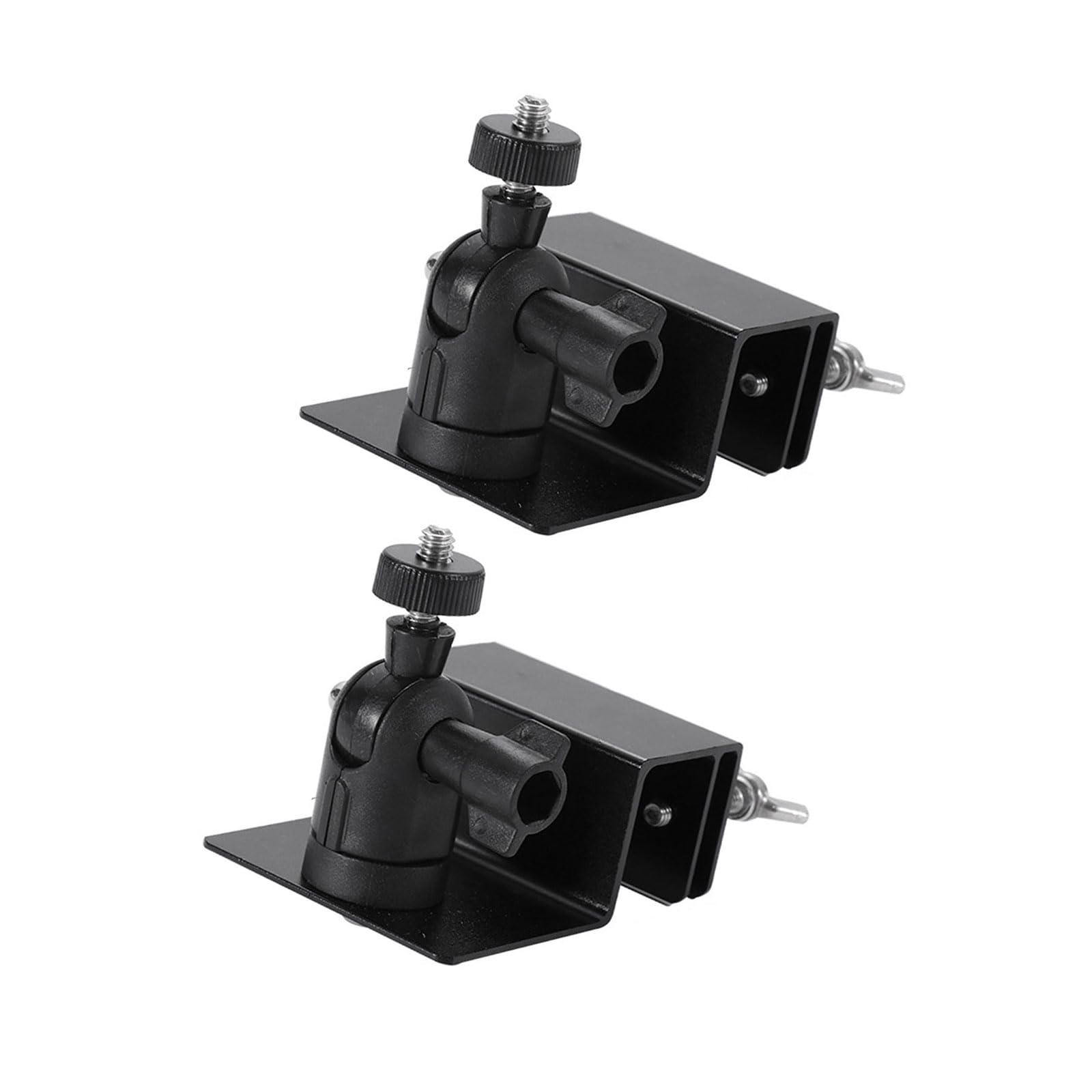 Apludoo 2 Black 2 / 4Pieces Multipurpose Gutter Mount For Solars Panel Easy Installion High Viewing Sturdy Aluminum Alloy Materials Solars Panel Mount