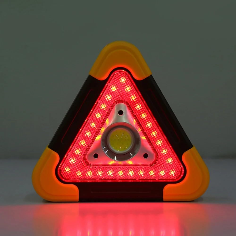 Señal de Emergencia triángulo Reflector al Aire Libre Brillante estupendo de la lámpara del Trabajo luz Advertencia portátil Emergencia triángulo