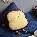 cookin Lindo cojín de pan tostado cojín de cintura cojín lindo cojín de juguete de dibujos animados de peluche para niños adultos regalo hogar dormitorio decoración